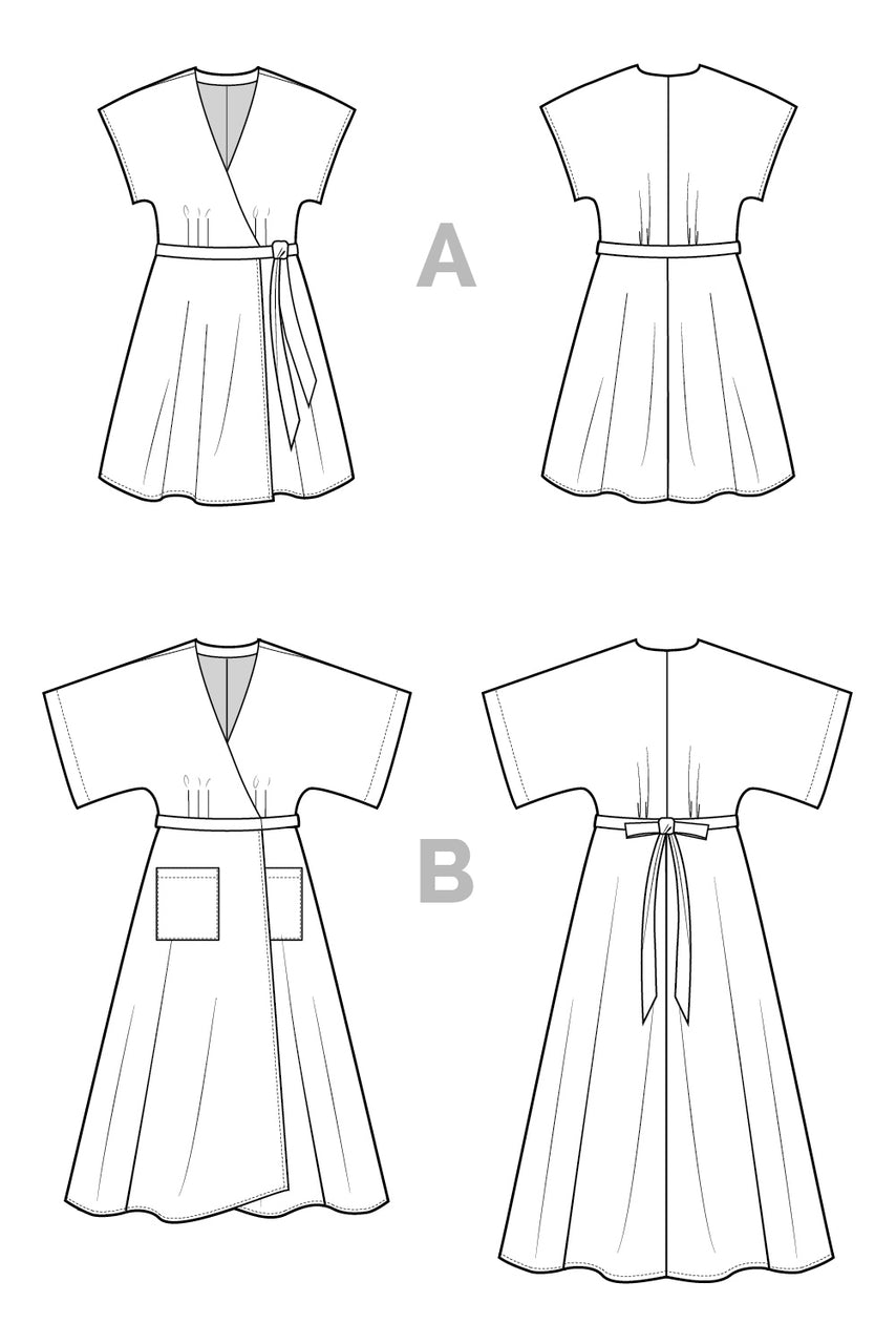 Elodie Wrap Dress Pattern | Closet Core ...